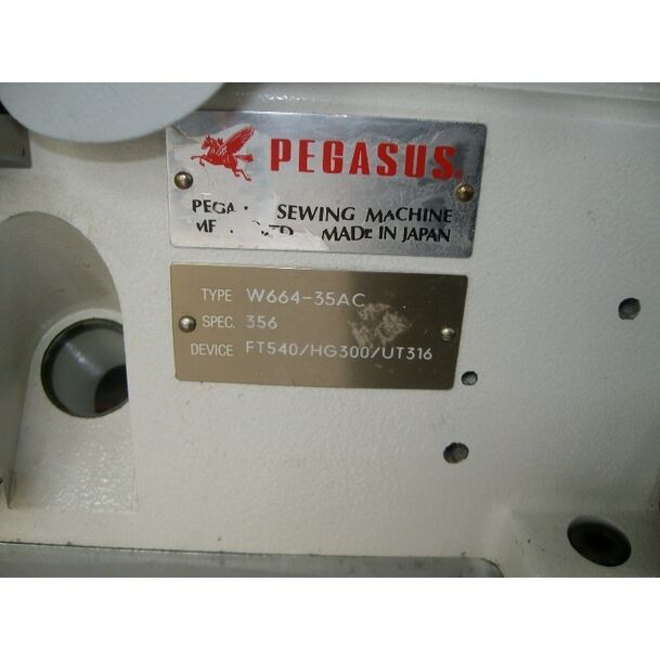 Pegasus W664-35AC Regulalı Havalı İplik Kesicili Reçme