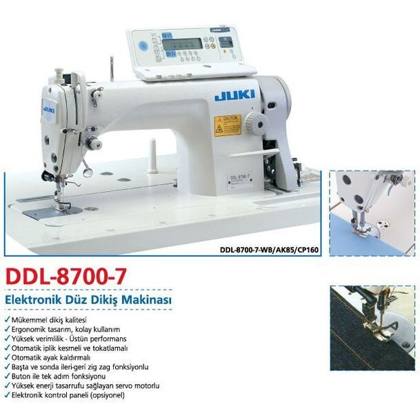 Juki DDL-8700-7 Elektronik Düz Dikiş Makinası